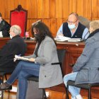 Els dos acusats de la xarxa de pornografia infantil destapada a Tortosa, Jean Luc Aschbacher (dreta) i Christian Arson (esquerra), asseguts al banc dels acusats.