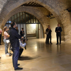 Imatge de la visita de la finalització de les obres al Castell del Cambrer.
