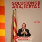 Miquel Iceta durant el seu míting a Tarragona.
