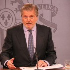 El portavoz del gobierno español, Íñigo Méndez de Vigo, a la rueda de prensa posterior al consejo de ministros
