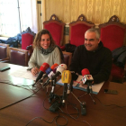 Laia Estrada i Jordi Martí, regidors de la CUP a l'Ajuntament de Tarragona.