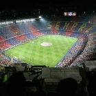 Imatge d'un partit a l'estadi del FC Barcelona, el Camp Nou.