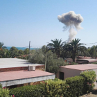 Imagen del humo que ha provocado la segunda explosión de Alcanar.