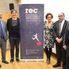 Josep Maria Prats, a la dreta, durant la presentació de l'any 2016 del Festival REC.