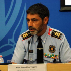 El mayor de los Mossos D'Esquadra, Josep Lluís Trapero, en sala de prensa del Departamento de Interior, el 21 de agosto del 2017