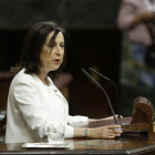 La portaveu del PSOE, Margarita Robles, intervenint al Congrés aquest 11 d'octubre.