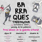El cartel de las Barraques de Tarragona de este 2017, con la farse «prou abusos de la Guàrdia Urbana».