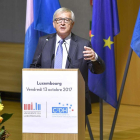El presidente de la Comisión Europea, Jean-Claude Juncker, durante el discurso en Luxemburgo este viernes.
