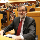 Imagen de archivo del presidente del gobierno español, Mariano Rajoy, en el Senado.