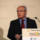 El expresidente de la Generalitat, José Montilla, en el Forum Europa Tribuna Catalunya, el 20 de noviembre de 2017.