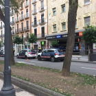 Imatge dels cossos policials a la Rambla Nova.