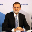 El presidente del PP, Mariano Rajoy, este 05/06/2018 al Comité Ejecutivo Nacional del PP.