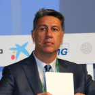 El presidente del PPC, Xavier Garcia Albiol, durante el debate a la XXIV Reunión del Círculo de Economía en Sitges, el 1 de junio del 2018.