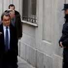 Imagen de archivo del expresidente de la Generalitat y expresidente del PDeCAT Artur Mas, llegando al Tribunal Supremo.