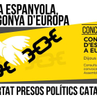 Imatge del cartell de les concentracions que l'ANC ha convocat als consulats d'Espanya a la UE.