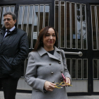 Begoña Floria, el 19 de gener del 2017 sortint del Jutjat després de declarar pel cas Inipro.