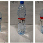 Imatge de les ampolla d'aigua retirades d'Eroski.