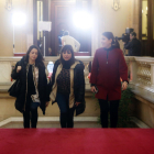 Inés Arrimadas, arribant al Parlament.