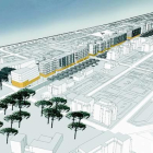 Imatge del projecte Eix Cívic que contempla la reurbanització de la zona de les vies.