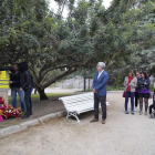 Imatge de l'Ofrena Floral del Monument a Pablo Iglesias al Camp de Mart de Tarragona.