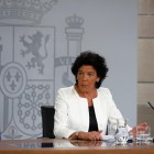 Imagen de la portavoz del gobierno español, Isabel Celaá.