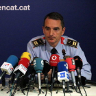 Plano medio del comisario Joan Carles Molinero durante la rueda de prensa en la comisaría de las Corts de este 7 de noviembre de 2018.