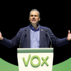 El secretari general de Vox, Javier Ortega Smith, en l'acte del seu partit a Madrid, el passat octubre.