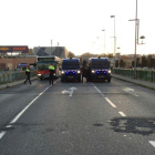 Un dels accessos tallats ha estat el del Pont del Francolí, a l'Avinguda Ramon y Cajal.