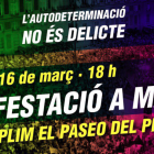 Cartell de la manifestació de dissabte a Madrid.