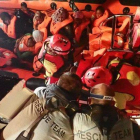 Imatge de migrants rescatats al mar Mediterrani per Proactiva Open Arms.