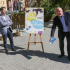 El concejal Dani Rubio y el alcalde Carles Pellicer presentaron la campaña 'Jo mullo, tu remulles''.