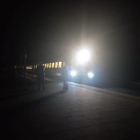 La estación de Renfe de Vila-seca a oscuras.
