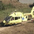 El menor fue trasladado con un helicóptero medicalizado al Hospital Parc Taulí de Sabadell.