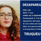 Júlia de 17 años ha desaparecido este jueves en Aiguamúrcia.