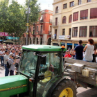 Imatge de l'assemblea feta a la plaça de l'Ajuntament de Vilafranca el passat 16 d'agost.