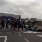 Imagen de los manifestantes cortando la N-240 en Valls.