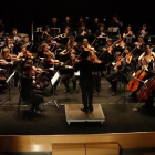 Imatge d'arxiu de la Jove Orquestra InterComarcal durant un concert.