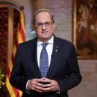 El president de la Generalitat, Quim Torra, pronuncia el discurs institucional amb motiu de Cap d'Any.