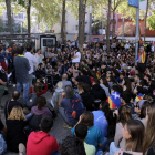 Pla general de la concentració davant dels Jutjats de Girona, el 15 d'octubre del 2019 (horitzontal)