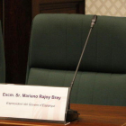 Cadira buida a la comissió d'investigació del 155 al Parlament, on havia de comparèixer Mariano Rajoy.