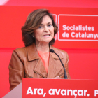 La vicepresidenta del Gobierno español, Carmen Calvo.