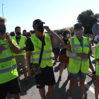 Imagen de la manifestación del domingo contra el cierre de Saint-Gobain en l'Arboç.