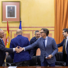 Imatge d'arxiu de la Junta i Vox aprovant els Presupuestos Andalucía 2019 i 2020.