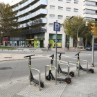 Imagen de unos patinetes que Buny desplegó en Tarragona sin permiso del ayuntamiento.