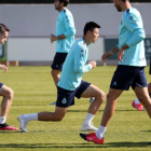 Jugadores del Espanyol entrenando