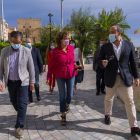 Montserrat i Fernández en su visita a la dirección del Partit Popular de Tarragona.