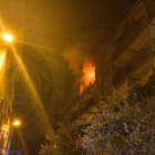 Les flames sortint del pis del Vendrell.