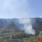 Imatge de la columna de fum propera a Alforja