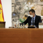 El president del govern espanyol, Pedro Sánchez, a la reunió del Consell de Ministres al Palau de la Moncloa.