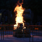 Imagen de una hoguera en Vila-rodona.